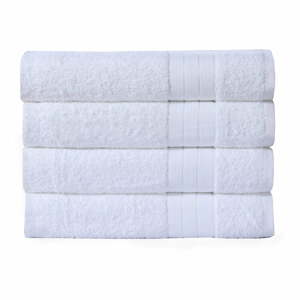 Biele froté bavlnené uteráky v súprave 4 ks 50x100 cm – Good Morning