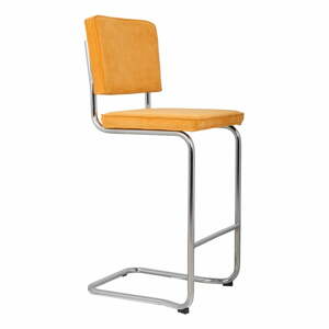 Žltá barová stolička 113 cm Ridge Rib – Zuiver