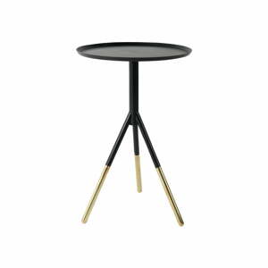 Mosadzný odkladací stolík Dutchbone Elias, ⌀ 37 cm