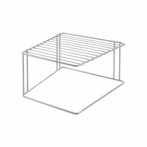 Oceľová prídavná polička v striebornej farbe 25x25 cm Boxe – Metaltex
