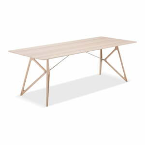 Jedálenský stôl s doskou z dubového dreva 220x90 cm Tink - Gazzda