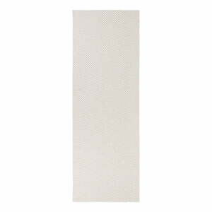 Krémovo-biely behúň vhodný do exteriéru Narma Diby, 70 × 200 cm