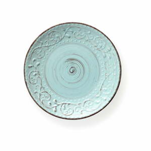 Tyrkysový tanier z kameniny Brandani Serendipity, ⌀ 27,5 cm