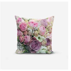 Obliečky na vankúš s prímesou bavlny Minimalist Cushion Covers Roses, 45 × 45 cm