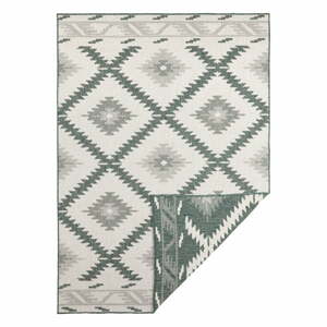 Zeleno-krémový vonkajší koberec NORTHRUGS Malibu, 150 x 80 cm