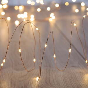 Transparentná LED svetelná reťaz DecoKing Lights, 240 svetielok, dĺžka 1,5 m