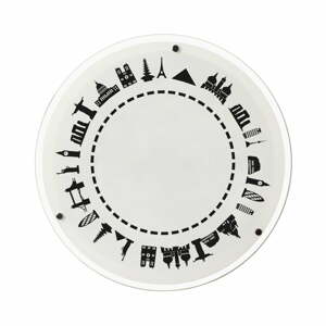 Biele stropné svietidlo ø 40 cm Monuments – SULION