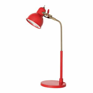 Červená stolová lampa s LED svetlom SULION Bang