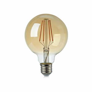 Žiarovka z dymového skla Markslöjd Filament, ⌀ 9,5 cm