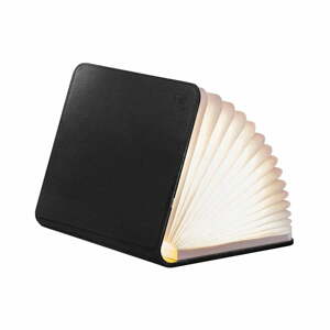 Čierna LED stolová lampa s textilným tienidlom (výška  2,5 cm) Booklight – Gingko