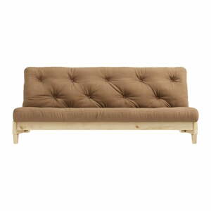 Rozkladacia pohovka s hnedým poťahom Karup Design Fresh Natural/Mocca