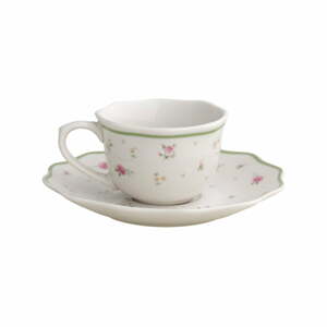 Biele porcelánové šálky v súprave 2 ks na espresso 90 ml Nonna Rosa – Brandani