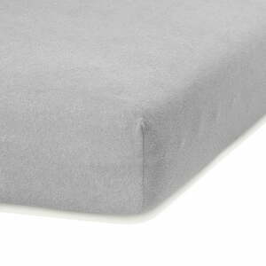Svetlosivá napínacia froté plachta 120x200 cm Ruby – Restilo
