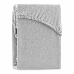 Svetlosivá napínacia froté plachta 240x220 cm Ruby – Restilo