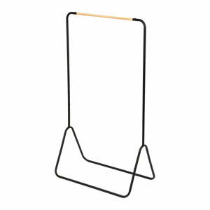 Čierny stojan na oblečenie Compactor Elias Clother Hanger, výška 145 cm