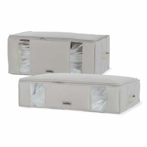 Vákuové/vystužené látkové úložné boxy na oblečenie v súprave 2 ks 65x50x27 cm Life – Compactor