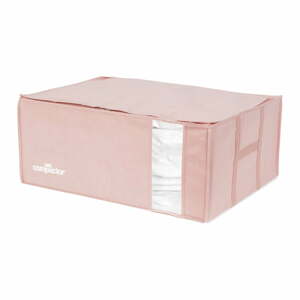 Vákuový plastový úložný box na oblečenie 65x45x27 cm Pink Edition – Compactor