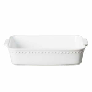 Biela kameninová zapekacia misa Costa Nova Pearl, 30 x 20 cm