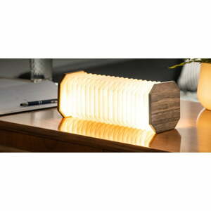 Hnedá LED stolová lampa so stmievačom (výška  3,5 cm) Accordion – Gingko