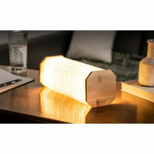 LED stolová lampa so stmievačom v prírodnej farbe (výška  3,5 cm) Accordion – Gingko