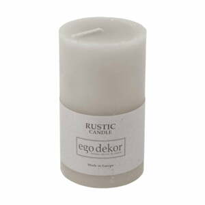Hnedá sviečka Rustic candles by Ego dekor Rust, doba horenia 38 h