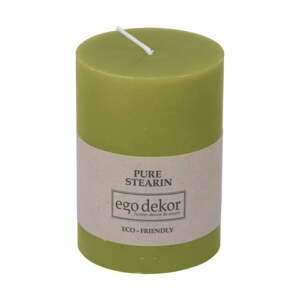 Zelená sviečka Eco candles by Ego dekor Friendly, doba horenia 37 h