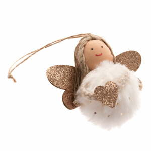 Textilná vianočná ozdoba Angel – Dakls