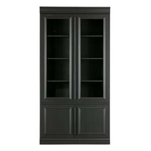 Čierna vitrína z borovicového dreva 110x215 cm Organize – BePureHome