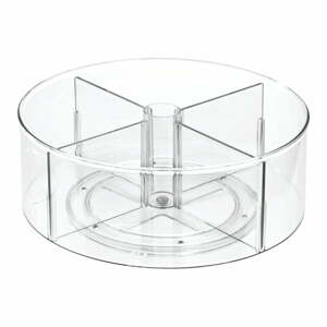 Okrúhly transparentný úložný box iDesign The Home Edit, Ø 29 cm