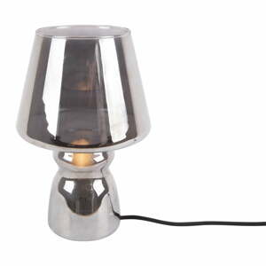 Sivá sklenená stolová lampa Leitmotiv Classic Glass, ø 16 cm
