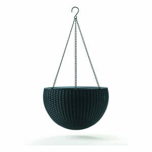 Plastový závesný a nástenný  kvetináč ø 35 cm Hangingsphere – Keter