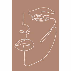 Plagát 29x41 cm Woman Face – Veronika Boulová