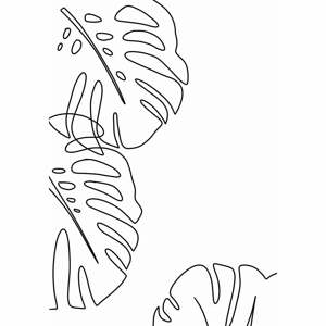 Plagát 29x41.4 cm Monstera - Veronika Boulová
