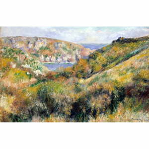 Reprodukcia obrazu Auguste Renoir - Hills around the Bay of Moulin Huet, Guernsey, 60 x 40 cm