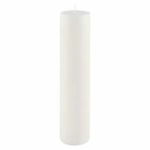 Biela sviečka Ego Dekor Cylinder Pure, doba horenia 92 h