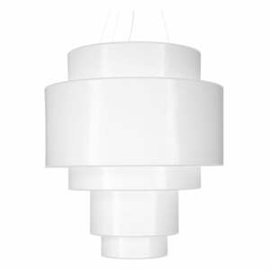 Biele závesné svietidlo Nice Lamps Elber, ø 80 cm