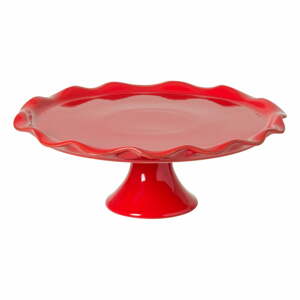Červený kameninový podnos na nohe Casafina Cook & Host, ø 35,2 cm