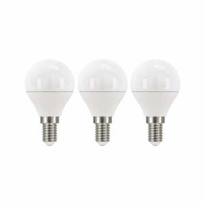 Súprava 3 LED žiaroviek EMOS Classic Mini Globe Warm White, 5W E14