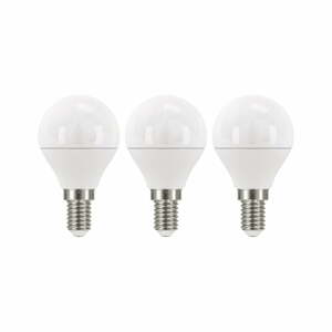 Súprava 3 LED žiaroviek EMOS Classic Mini Globe Neutral White, 5W E14