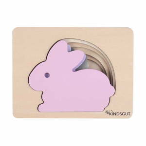 Drevené vkladacie puzzle Rabbit – Kindsgut