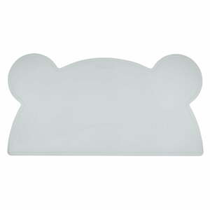 Svetlomodré silikónové prestieranie Kindsgut Bear, 48 x 25 cm