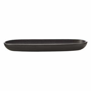 Čierny keramický servírovací tanier Maxwell & Williams Caviar Baguette
