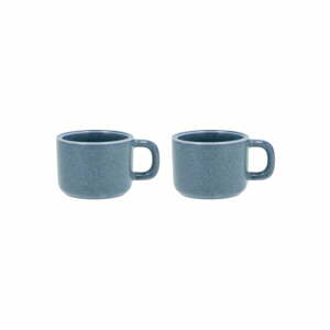 Súprava 2 modrých porcelánových hrnčekov Villa Collection Fjord, 100 ml