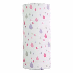 Bavlnená detská osuška T-TOMI Tetra Pink Drops, 120 x 120 cm