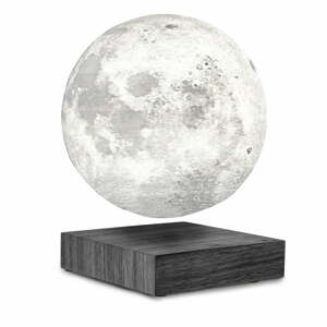Čierna LED stolová lampa (výška  14 cm) Moon – Gingko