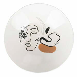 Keramická misa na šalát VDE Tivoli 1996 Face to Grey, ø 31,5 cm