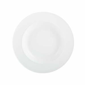 Biely porcelánový hlboký tanier Mikasa Ridget, ø 30 cm