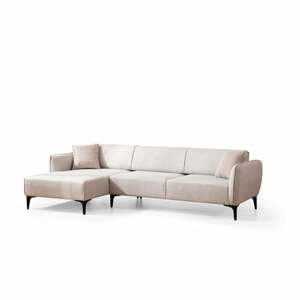 Biela rohová pohovka  Belissimo, ľavý roh – Balcab Home