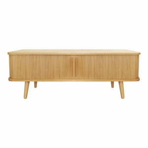 TV stolík v dekore duba v prírodnej farbe 138x50 cm Rove – Woodman