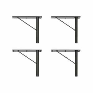 Čierne kovové nožičky ku skriniam v súprave 4 ks Mistral & Edge by Hammel - Hammel Furniture